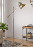 Modern Task Floor Lamp Focused Light Adjustable Standing for Reading, Work, Office, Decoration Purpose (Brass Antique Gold)