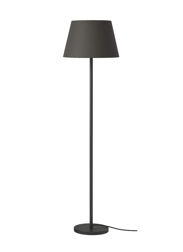 Divine Trends Floor Lamp Standing Modern Black 5ft Height with Black Lamp Shade 16 inches