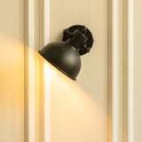 Divine Trends Black Polished Focus Wall Lamp with Rotation Adjustment