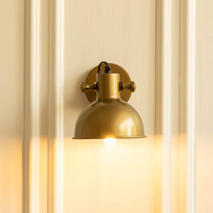 Divine Trends Brass Antique Finish Focus Wall Lamp with Rotation Adjustment