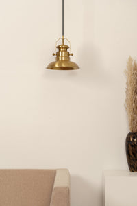Divine Trends Sailors Antique Brass Hanging Lamp For Living Room | Hanging Lights for Living Room, Bedroom | Ceiling Lamps for Home Decoration- Pack of 1