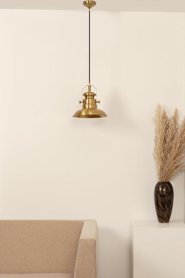 Divine Trends Sailors Antique Brass Hanging Lamp For Living Room | Hanging Lights for Living Room, Bedroom | Ceiling Lamps for Home Decoration- Pack of 1