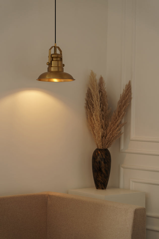 Divine Trends Sailors Antique Brass Hanging Lamp For Living Room | Hanging Lights for Living Room, Bedroom | Ceiling Lamps for Home Decoration- Pack of 1