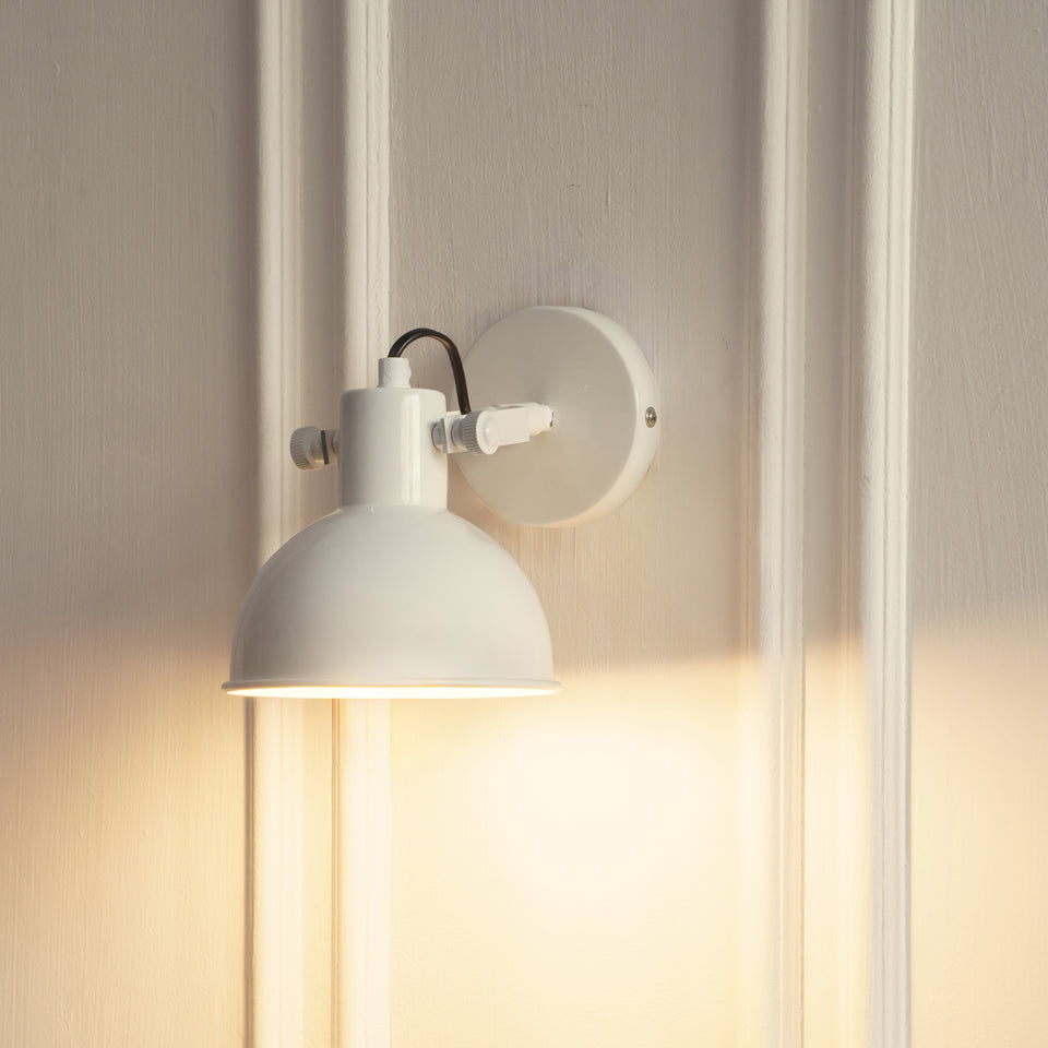 Divine Trends White Focus Wall Lamp with Rotation Adjustment