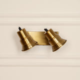 Divine Trends Brass Antique Finish Focus Double Wall Lamp with Double Movement