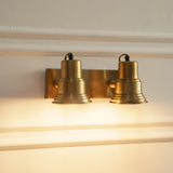 Divine Trends Brass Antique Finish Focus Double Wall Lamp with Double Movement
