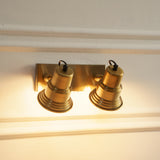 Divine Trends Brass Antique Finish Focus Double Wall Lamp with Double Movement