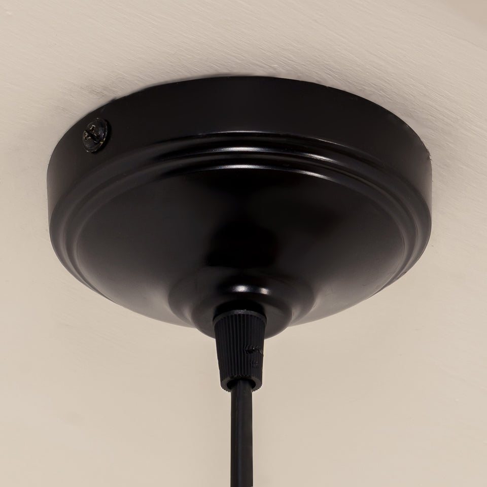 Divine Trends Sailors Polished Black Hanging Light For Living Room | Hanging Lights for Living Room, Bedroom | Ceiling Lamps for Home Decoration- Pack of 1
