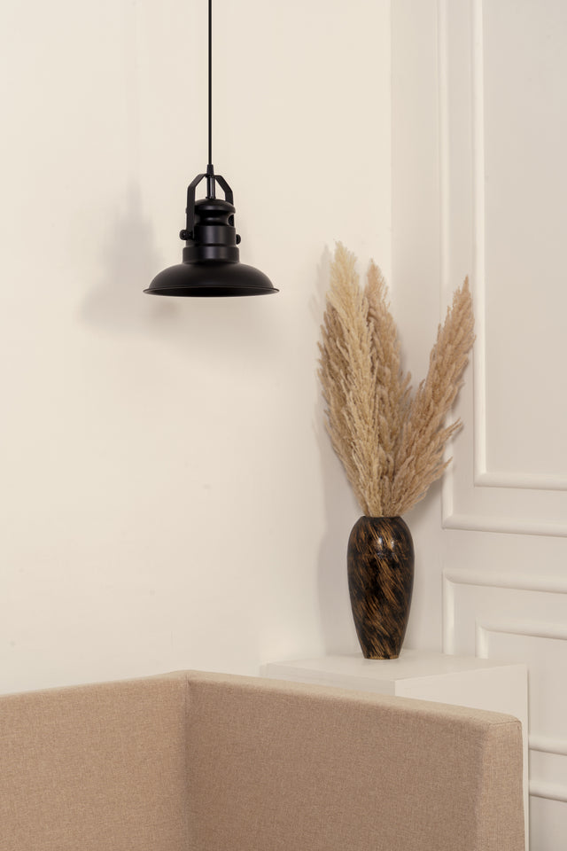 Divine Trends Sailors Polished Black Hanging Light For Living Room | Hanging Lights for Living Room, Bedroom | Ceiling Lamps for Home Decoration- Pack of 1