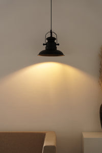 Divine Trends Sailors Polished Black Hanging Light For Living Room | Hanging Lights for Living Room, Bedroom | Ceiling Lamps for Home Decoration- Pack of 1