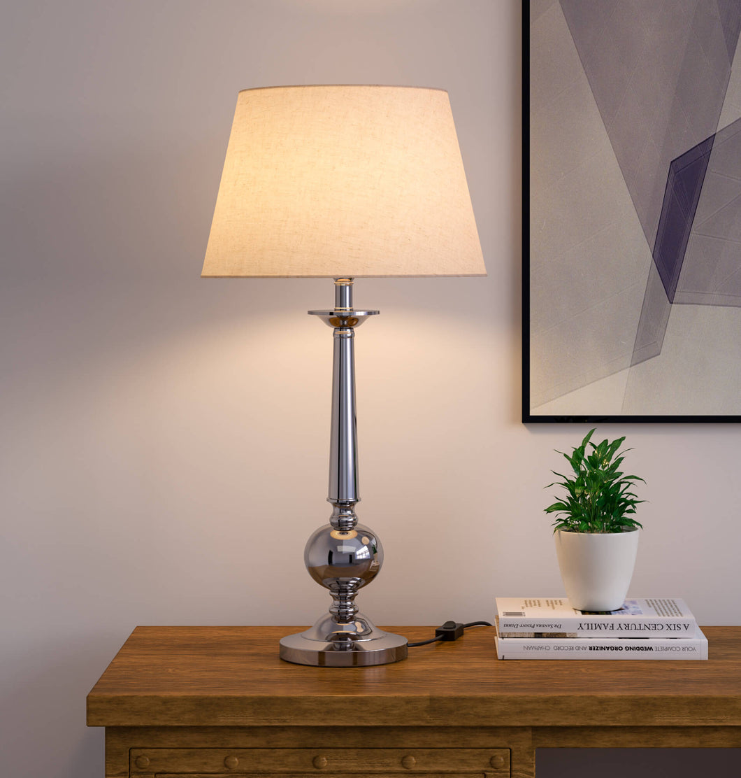 Silver bedside table clearance lamps