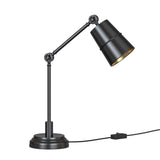 Study Reading Table Lamp Black Polished for Office, Bedroom, Work Purpose - Adjustable and Moveable