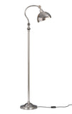 Floor Lamp Standing Silver Nickel for Reading Purpose for Living room, Bedroom, Office - Task Lamp Moveable Neck and Shade to Focus Light